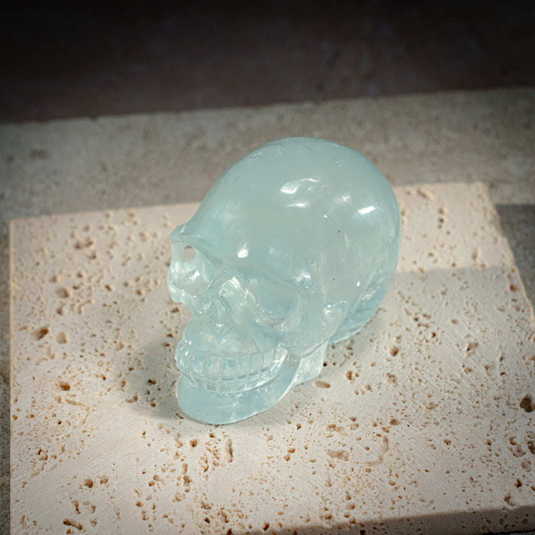 'Aether of Atlantis' Aquamarine Skull