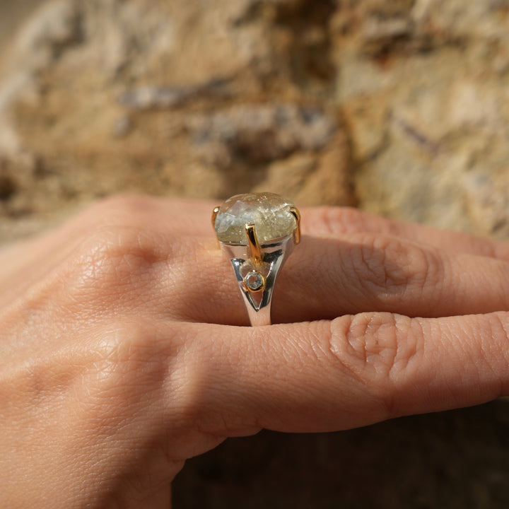 Gold Tektite Lumina Ring