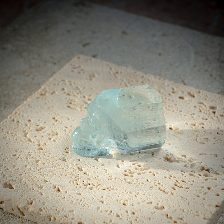 'Tidekeeper' Aquamarine Skull