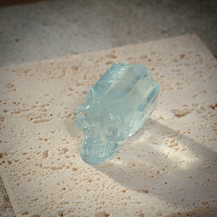 'Tidekeeper' Aquamarine Skull