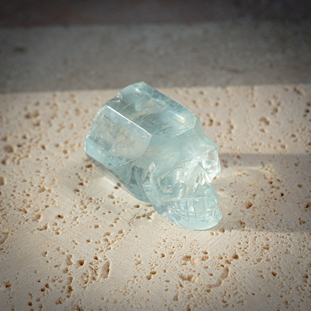 'Tidekeeper' Aquamarine Skull